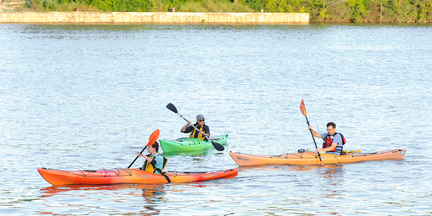 Paddling With Warm Hands - Ocean River